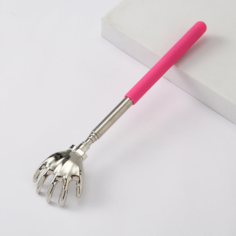 Telescoping Stainless Steel Back Scratcher W/ Soft Foam Handle for Itch Relief