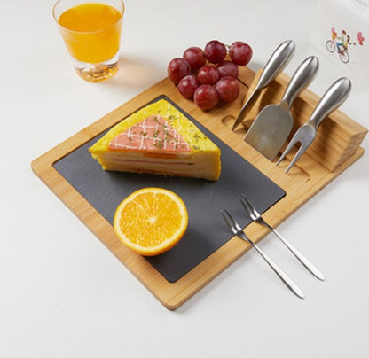 Bamboo Cheese Board Set