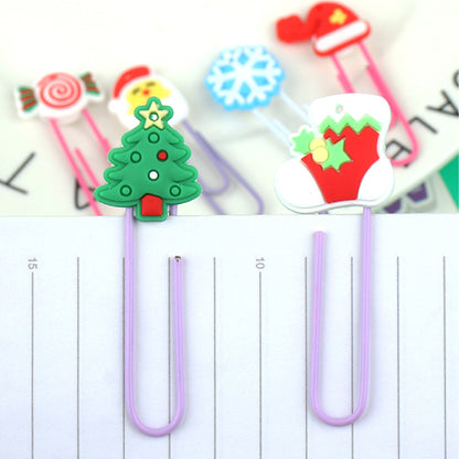 Christmas Hat Paper Clip Custom Pattern Bookmark Book Clip Paper Clasp Christmas Gift