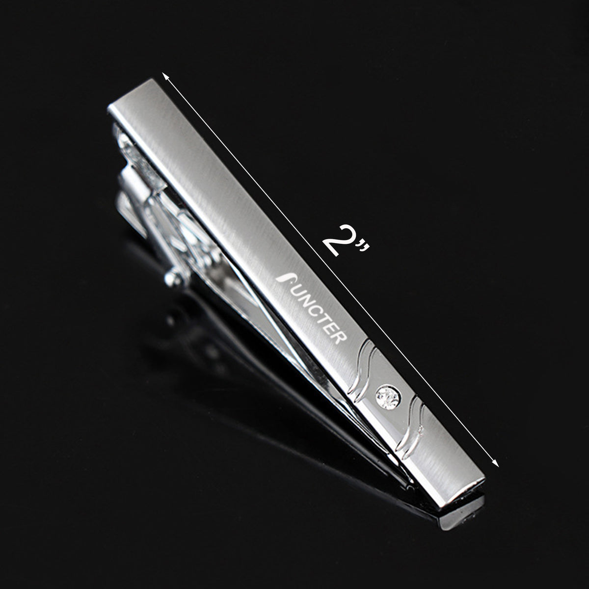2" L Necktie Clip Tie Bar for Men's Skiny Necktie-#24