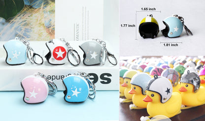 Custom Star Motorcycle Helmet Keychain Phone Pendant Bag Keyring Bag Pendant Charm Accessories