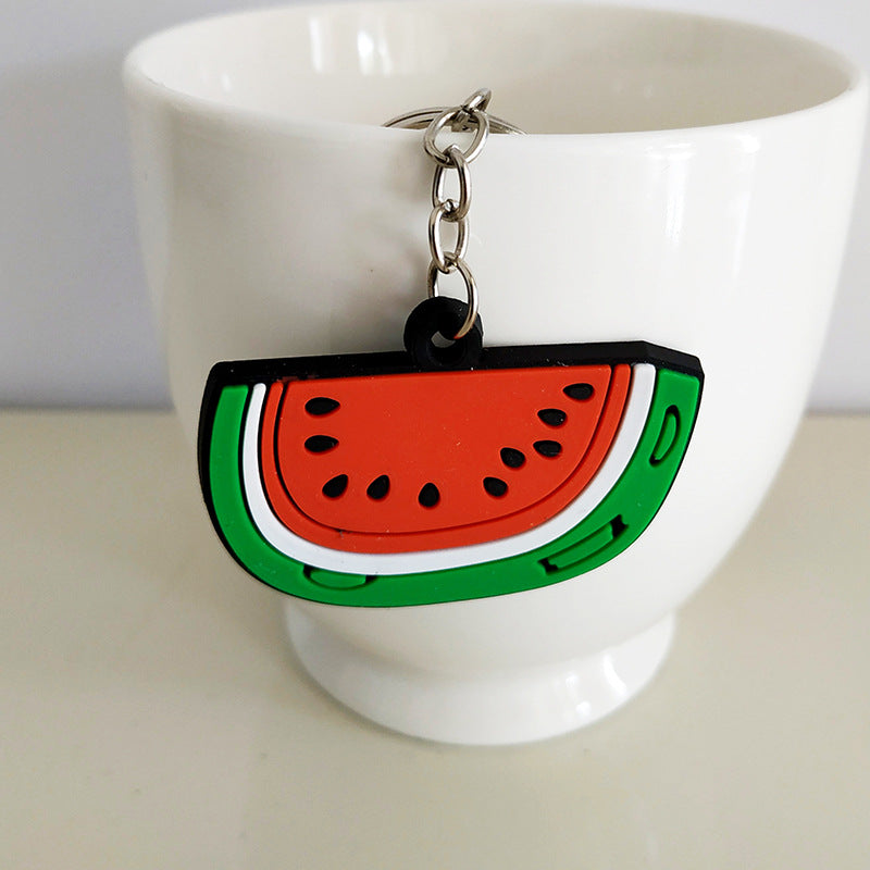 Custom 3D Raised Shaped Soft Touch PVC Keychain - Two Sides Printing