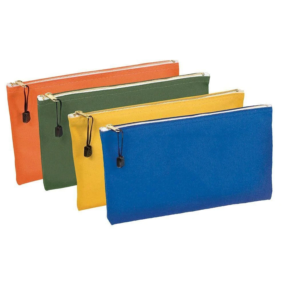12.6" x 7.1" Zipper Tool Bags - Heavy-Duty 16 oz. Tool Pouch Cotton Tool Bag