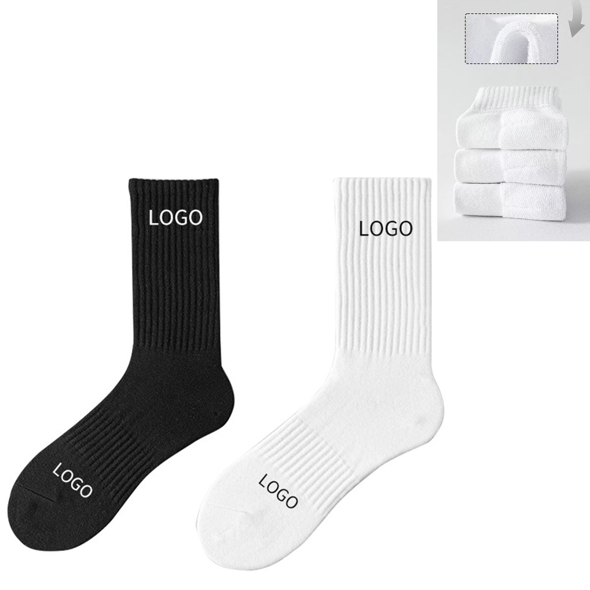 Athletic Socks Mid-calf Length Warm Socks