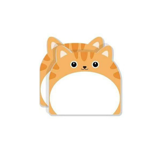 Custom 30 Sheets Adhesive Cut Cat Shaped Sticky Notes