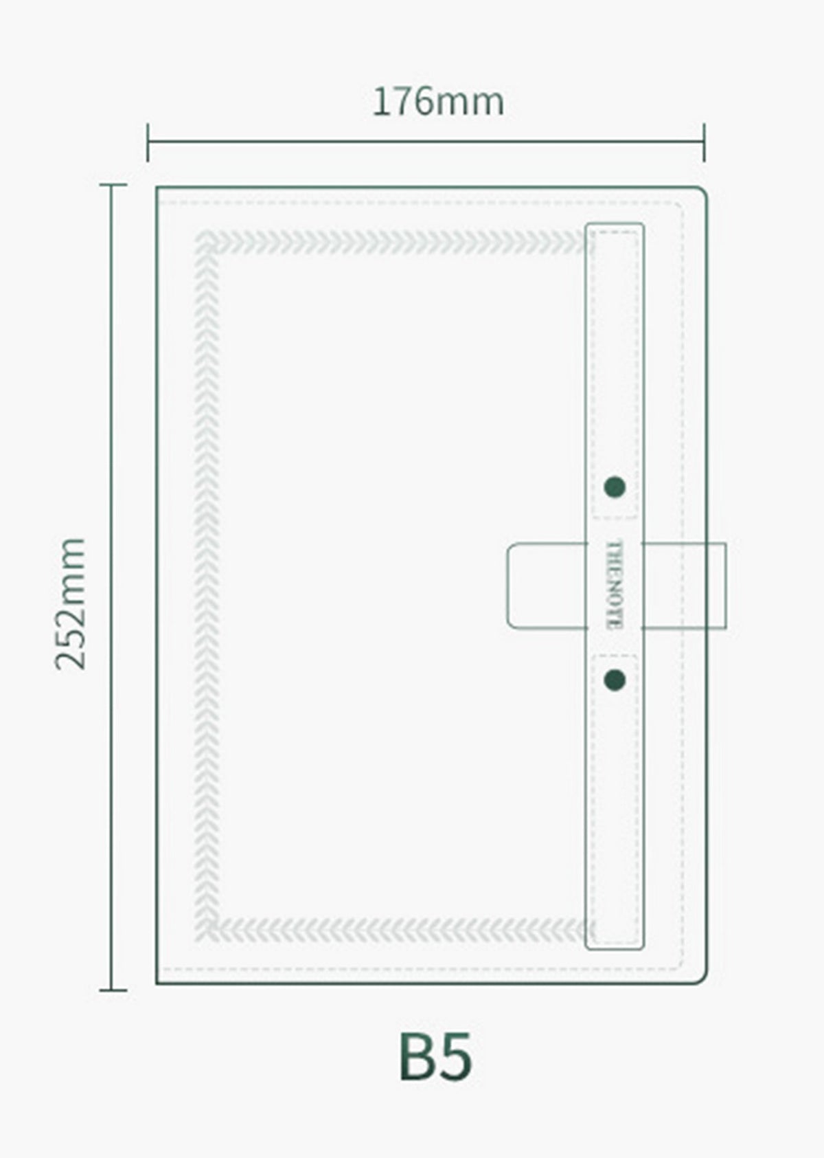 B5 PU Leather Journal Slim Slot Notebook