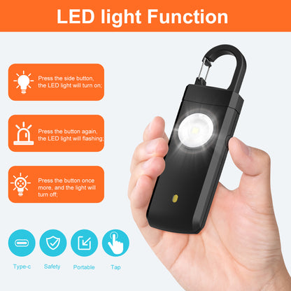 Portable Emergency Safety Alarm Personal SOS Alarm Keychain