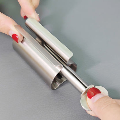 2" 1 Stainless Steel Toothpaste Squeezer Rollers Tube Wringer Seat Holder - L