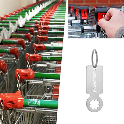 Mini Meta Shopping Trolley Coin Keychain