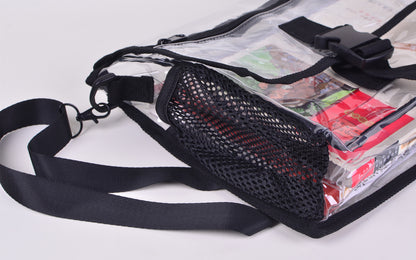 PVC Transparent School Bag Shoulder Bag Stadium Approved Bag Clear Bag Crossbody Bag