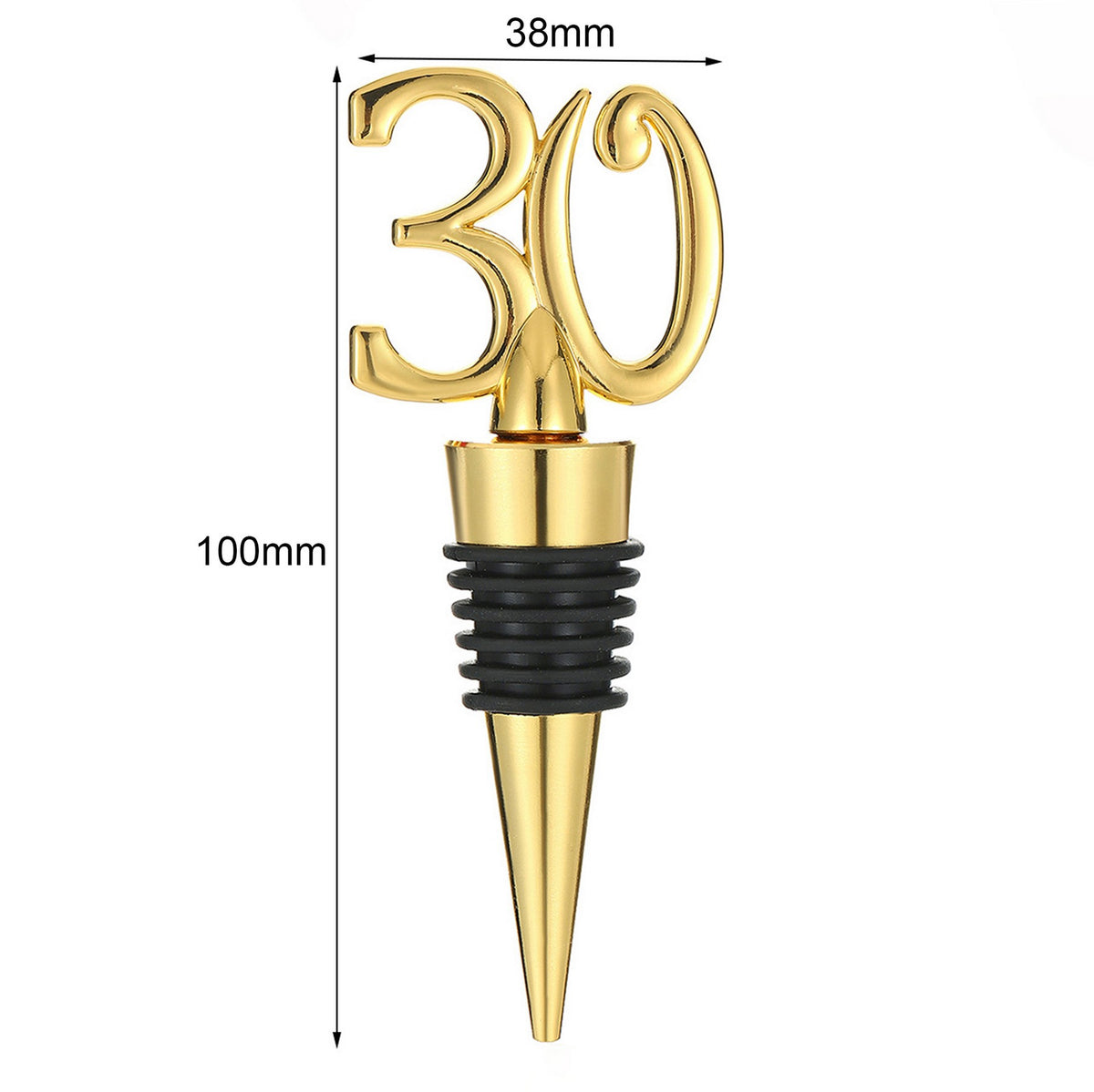 30th Birthday Wine Stoppers Metal Bottle Stopper