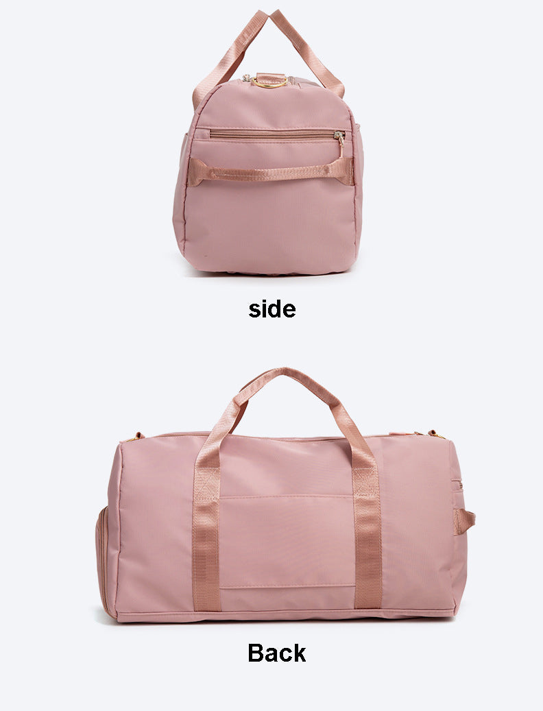 Travel Duffel Bag Sport Gym Bag Nylon Tote Bag Swimming Bag with Shoe Pouch&Wet Pocket