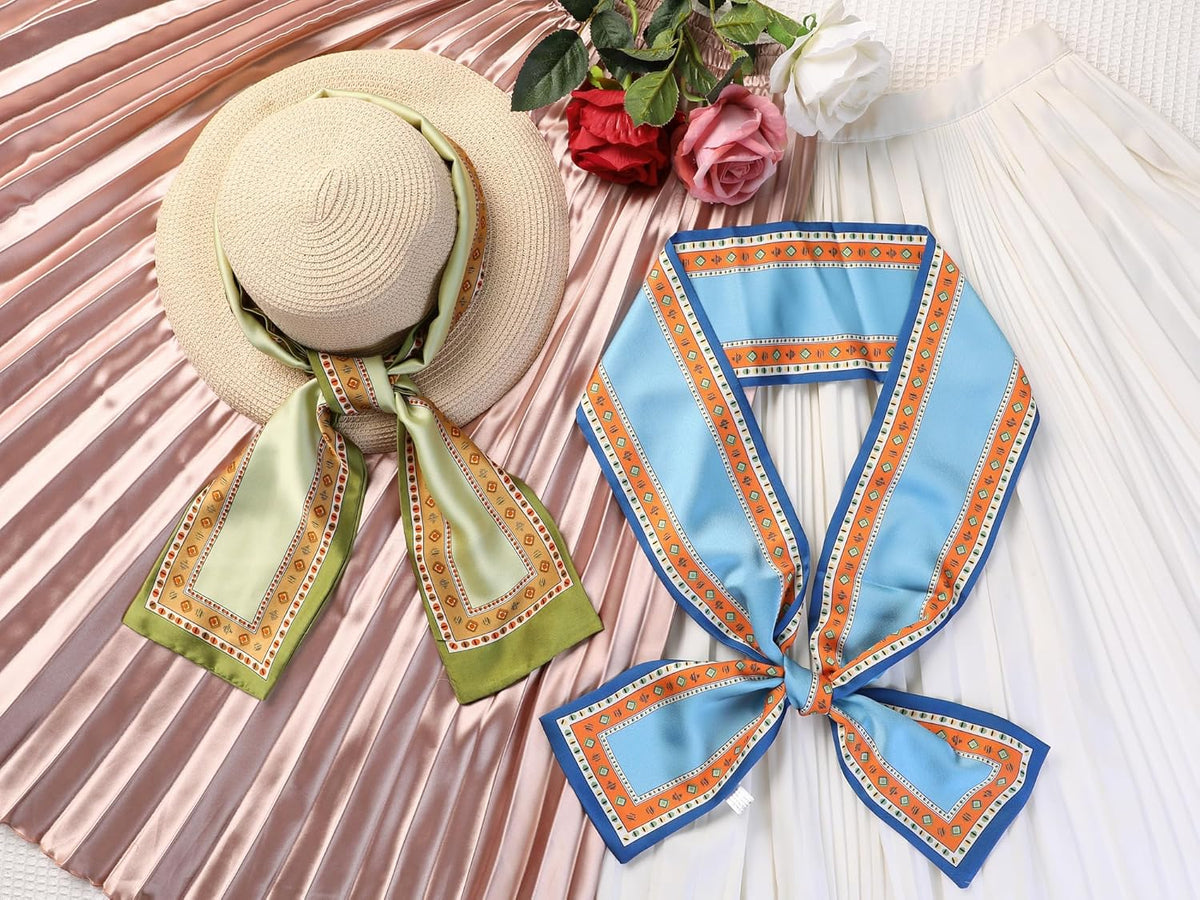 35" x 2" Full Custom Long Neckerchief Ribbon Scarf Hairband Handbag Wrap Scarf Neck Tie #5