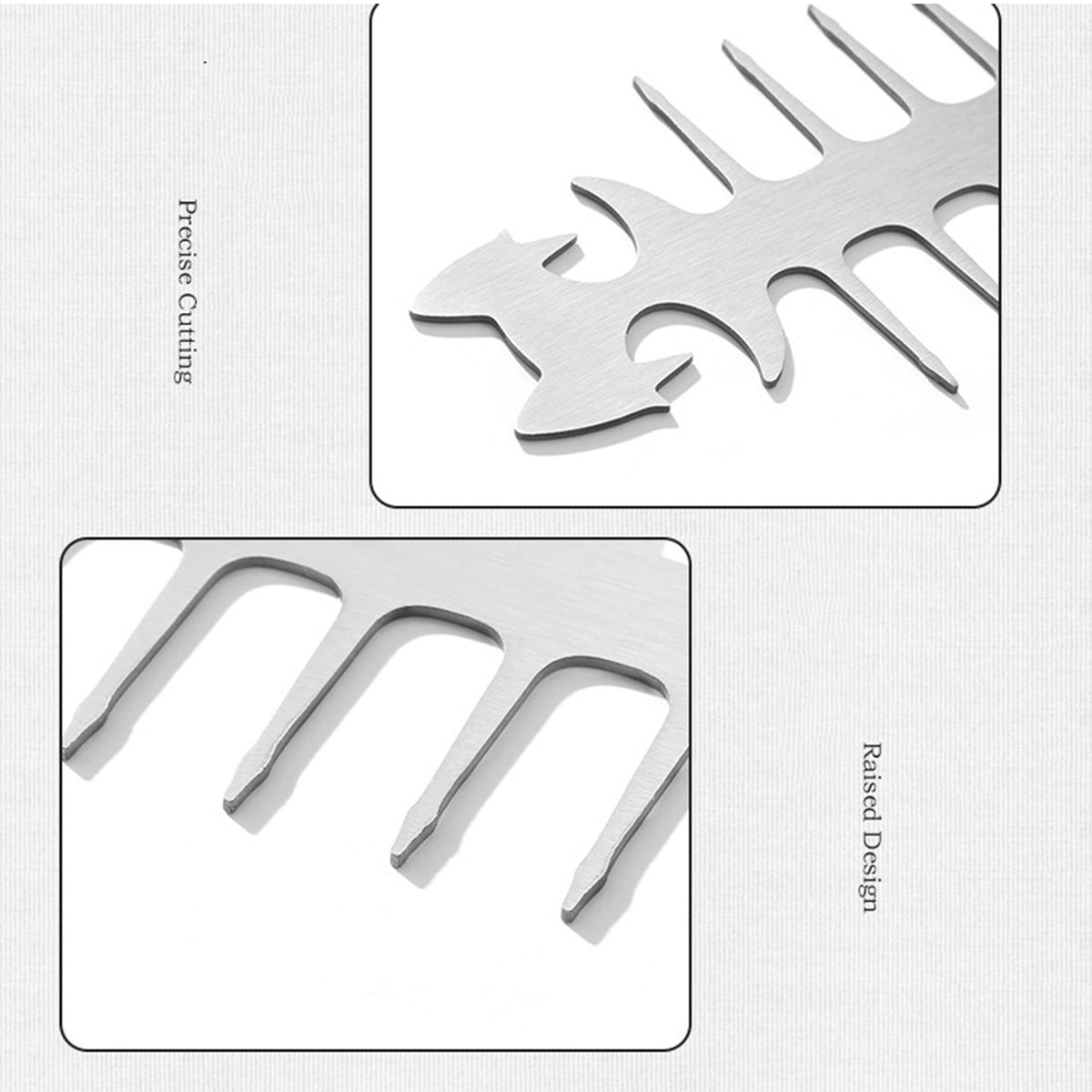 Stainless Steel Barbecue Stick Reusable Grilling Skewers Outdoor Fish Bone Barbecue Fork