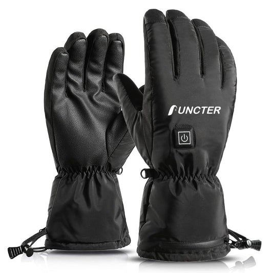 Three-stage Heating Function Waterproof Windproof Warm Gloves For Skiing And Cycling