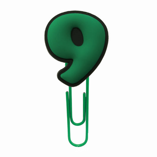Patch Number Series - Number Nine Paper Clip #9