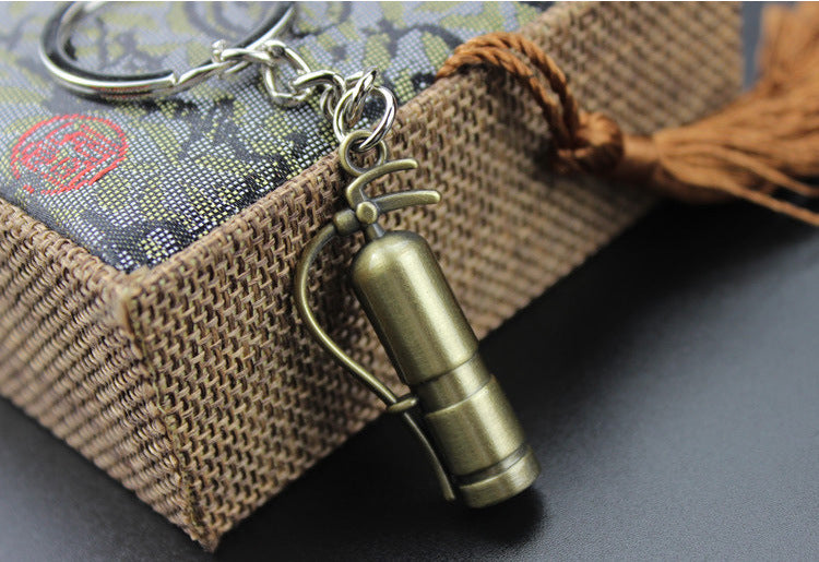 Brass Extinguisher Key Chain