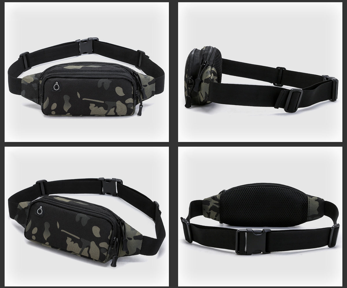 Multi Functional Outdoor Sports Water Resistant Oxford Camouflage Fanny Pack