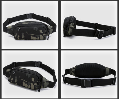Multi Functional Outdoor Sports Water Resistant Oxford Camouflage Fanny Pack