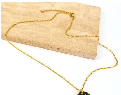 Customized Logo Round Iris Necklace