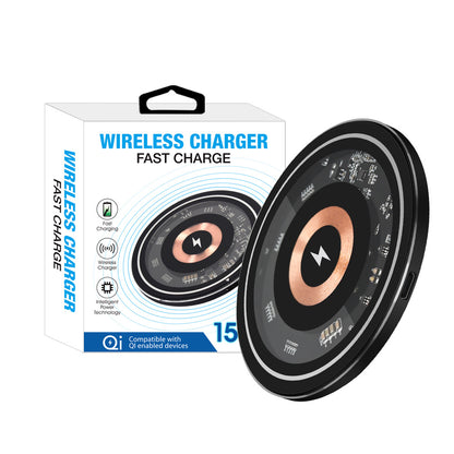 15W Magnetic Wireless Charger /Fast Charging (NO AC Adapter)