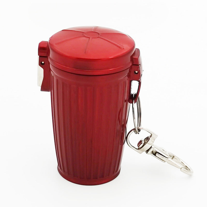 Metal Storage Bucket Keychain