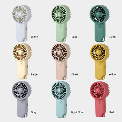 Mini Handheld Fan Portable Hanging Fan W/Carabiner