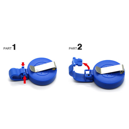 Retractable Badges Holder for ID Card Keychain Whistles Lanyards