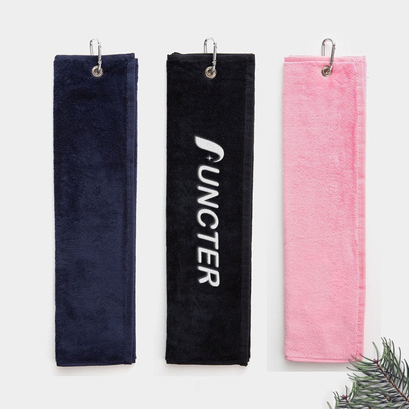 Cotton Golf Towel W/ Hook 15.76 x 25.2"