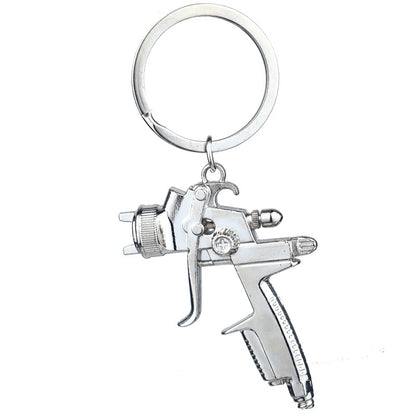 Water Pistol Shaped Keychain Metal Sport Lover Gift