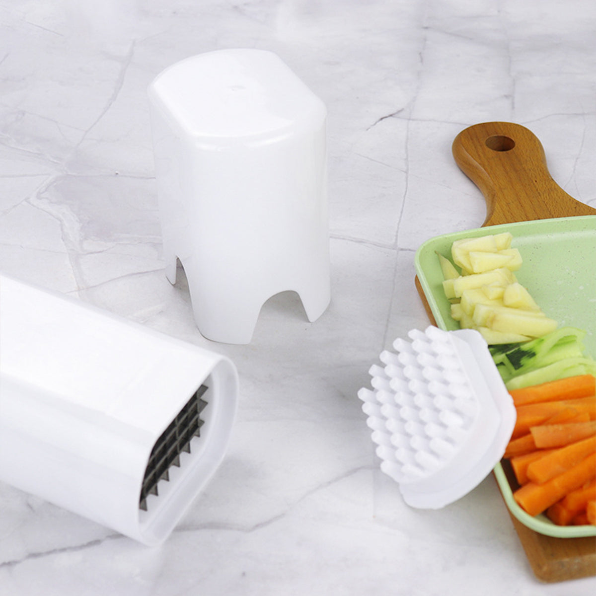 French Fry Cutter Natural Cut Rapid Slicer Vegetable Dicer Potato Tool Food Dicer Veggie Dicer