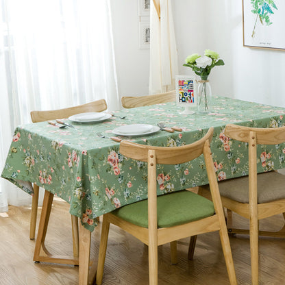 Spring Summer Floral Round Tablecloth