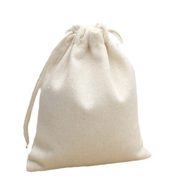 Custom 9.9" X 11.8" 8 Oz Cotton Canvas Cloth Drawstring Bags Jewelry Wedding Candy Gift Bags