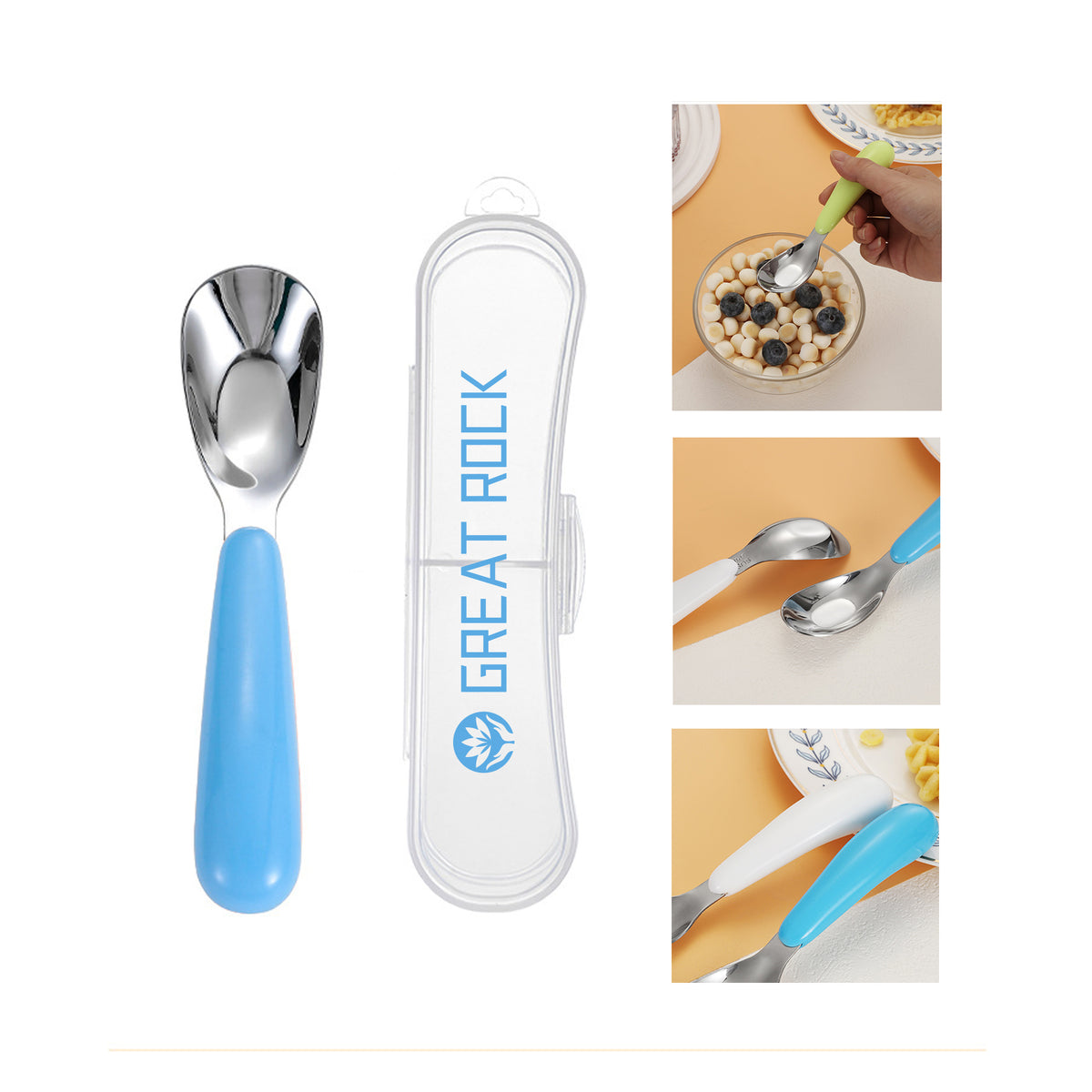 316 Stainless Steel Baby Spoon In A Single Box