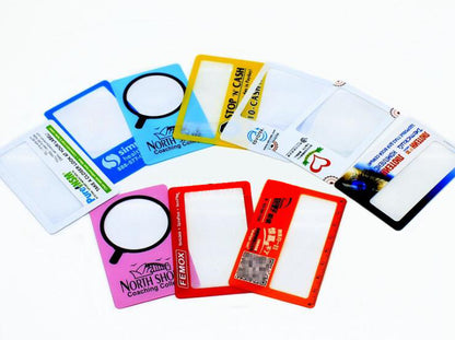 3 Times Portable PVC Card Magnifier