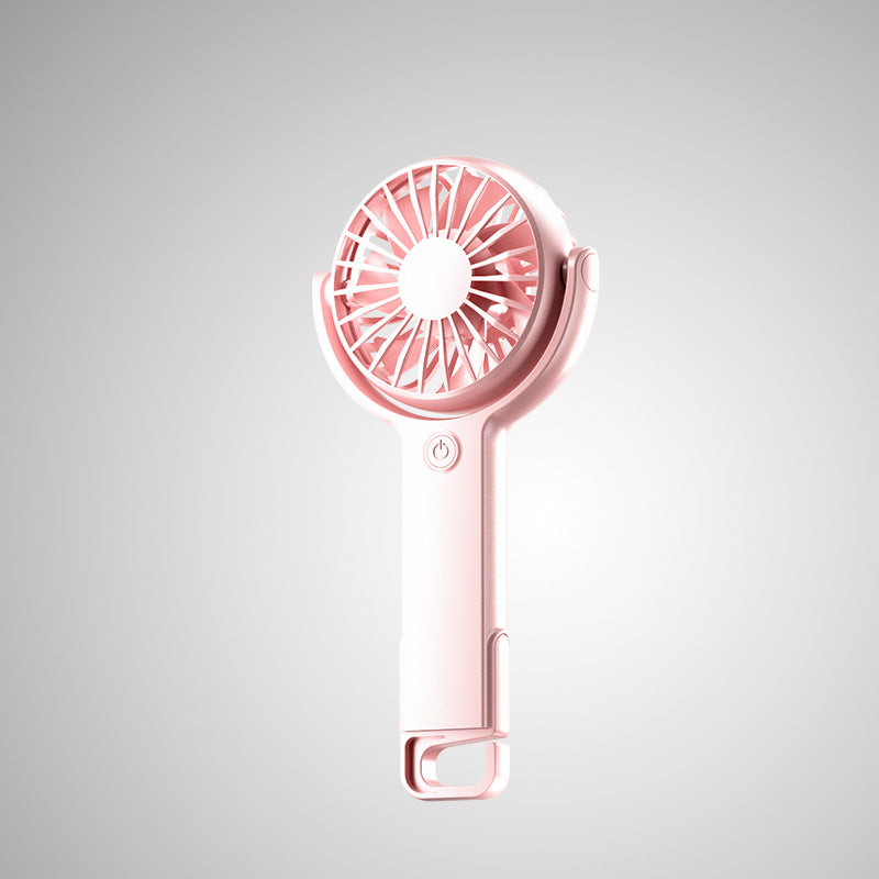 Mini USB Desktop Handheld Fan With 5-Speed Adjustable USB Rechargeable Fan