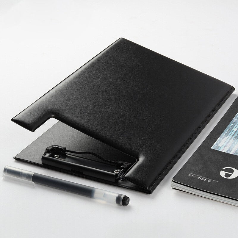 A4 PU Leather Padfolio Clipboard Folder Writing Pad Notepad Clip Boards