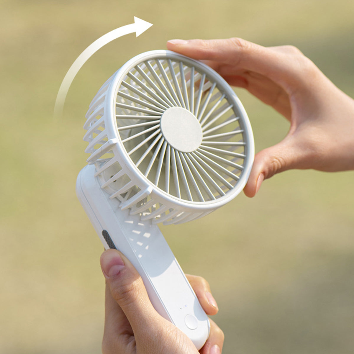 2" 1 Rechargeable Handheld Fan Pocket Fan Desk Fan