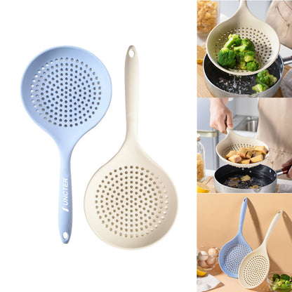 Silicone Large Slotted Spoon Cooking Skimmer Draining Strainer Spoon For Frying and Cooking