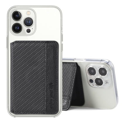 Stick-on Phone Wallet, Slim Expandable Credit Card Pocket