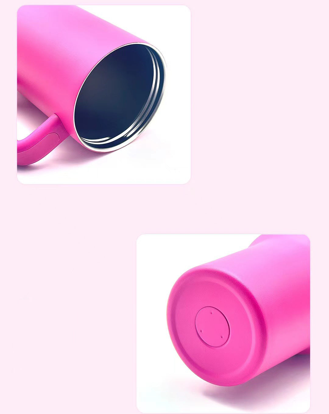 40 Oz/1200ml Car Tumbler Insulated Stainless Steel Water Bottle With Handle & Lid & Flip Straw