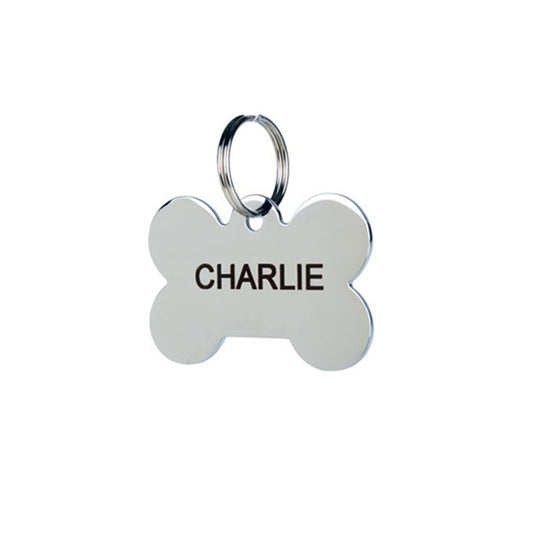 Metal Bone Shape Pet ID Tags Dog And Cat Tag For Medium & Large Size Dogs and Cats