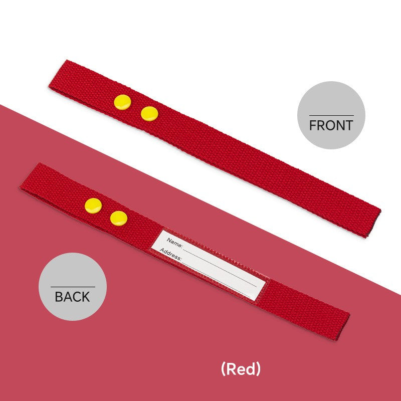 Cotton Luggage Strap Travel ID Tag Bag Claim Tag Airline Bag Tag with Back Info Card