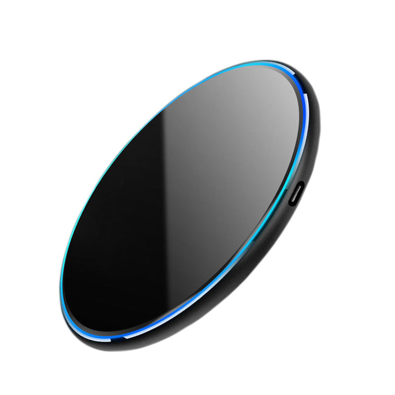 4'' Dia 15W Wireless Charger Thin Aluminum Fast Charging Pad (NO AC Adapter)