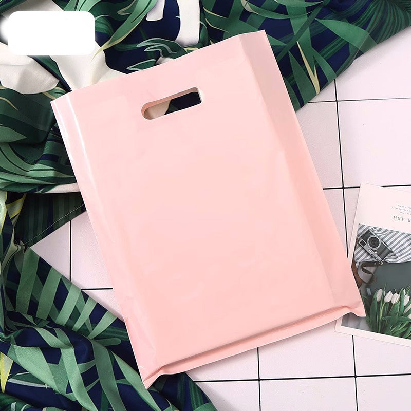 9"x12" 2.4mil Merchandise Bag W/ Die Cut Handle for Boutique Bag Shopping Clothes Packaging Bag