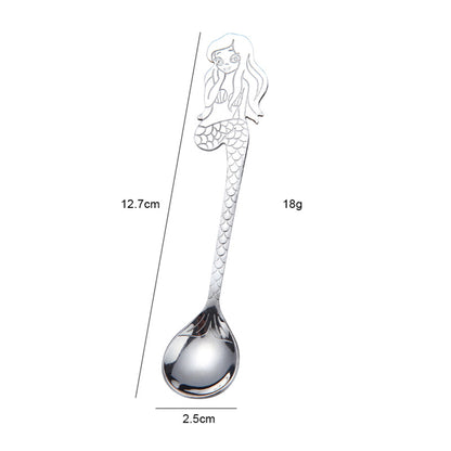 Mermaid Coffee Spoon Stainless Steel Hanging Spoon