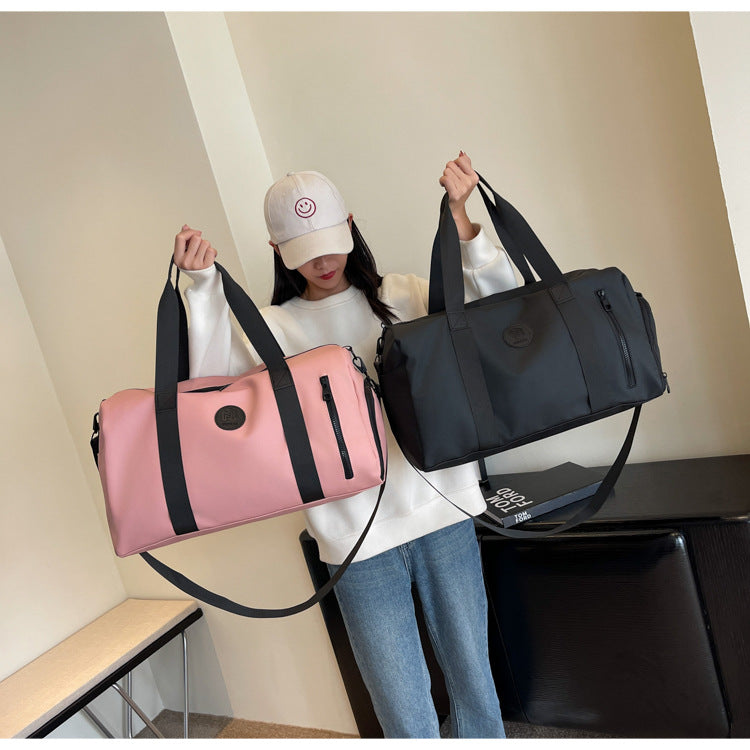 Travel Duffel Bag Sport Gym Bag Oxford Tote Bag Swimming Bag with Shoe Pouch