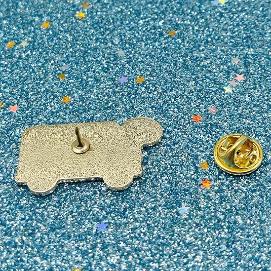Custom Burning Bus Badge Pin Cute Enamel Lapel Pins Brooch Pin Badge Plated Badge for Clothing Bags