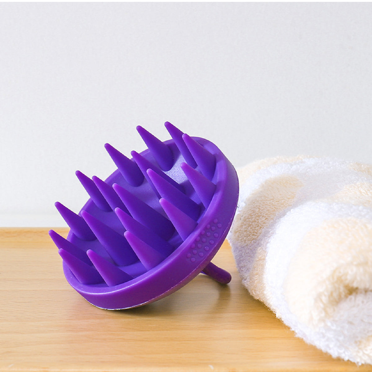 Circular Massager Silicone Shampoo Scrubber Head Massager Hair Scrubber Brush