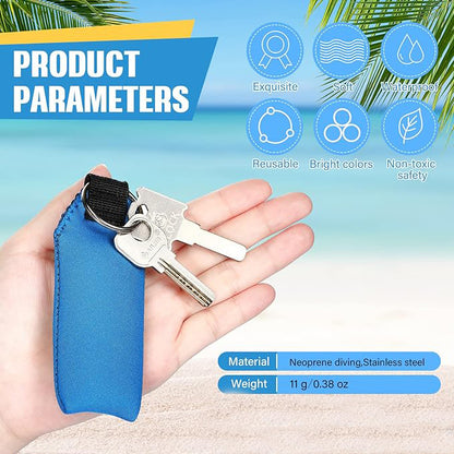 Floating Neoprene Boat Keychain Floatable Foam Key Fob for Water Sports Boat Keys